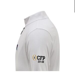 Ole Miss 2025-26 CFP Logo! White Horn Legend PrestigeZip Quarter-Zip! Large NWT!